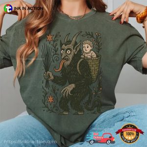 Horror Christmas Krampus Holiday Comfort Colors Shirt 3 InkInAction.com