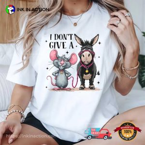 I Don’t Give A Rat’s Ass Funny Donkey T-shirt