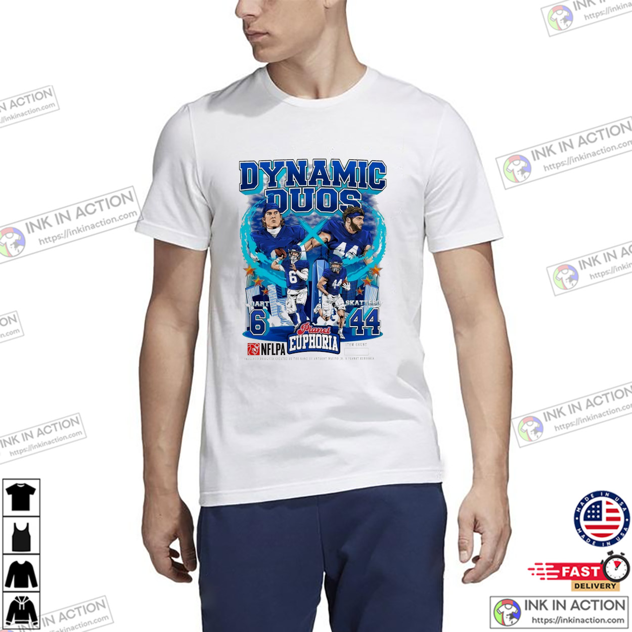 Jaxson Dart And Cam Skattebo Planet Euphoria NFLPA T-shirt Jaxson Dart And Cam Skattebo Planet Euphoria NFLPA T-shirt