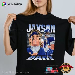 Jaxson Dart Giants Football Vintage Style Shirt