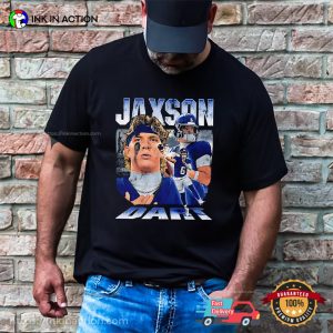 Jaxson Dart Giants Football Vintage Style Shirt