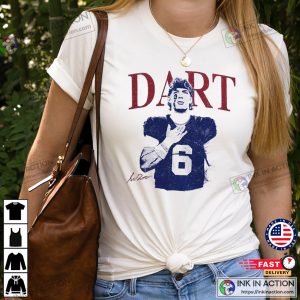 Jaxson Dart New York Giants Vintage T-shirt