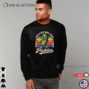 Just A Boy Who Loves Pickles Vintage Pickles Tee