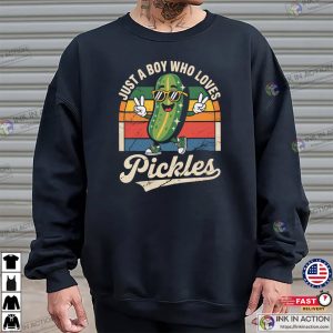 Just A Boy Who Loves Pickles Vintage Pickles Tee 2