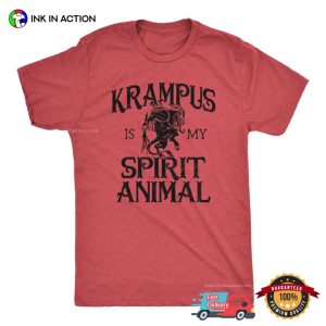Krampus Is My Spirit Animal Scary Christmas Shirt 3 InkInAction.com