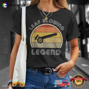 Leaf Blower Legend Vintage Sunset Style T-shirt