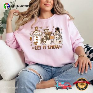 Let It Snow Cute Snowman Christmas Shirt Let It Snow Cute Snowman Christmas Shirt