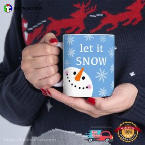 Let It Snow Winter Snowman Cup