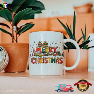 Merry Christmas Town Ceramic Mug