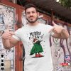 Merry F-Caw-F Christmas Raven Santa T-shirt
