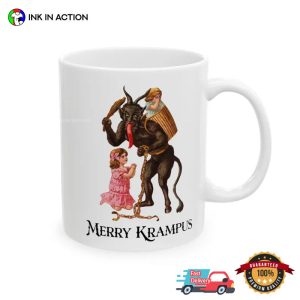 Merry Krampus Holiday Coffee Cup