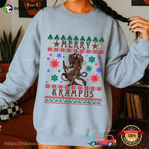 Merry Krampus Ugly Christmas Tee