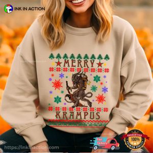 Merry Krampus Ugly Christmas Tee