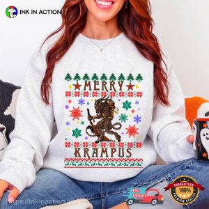 Merry Krampus Ugly Christmas Tee