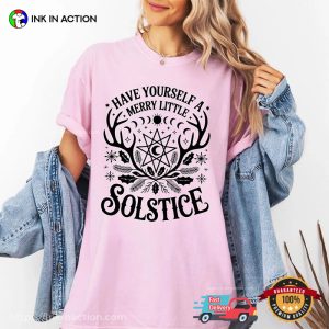 Merry Little Solstice, Happy Winter Solstice Comfort Colors Shirt