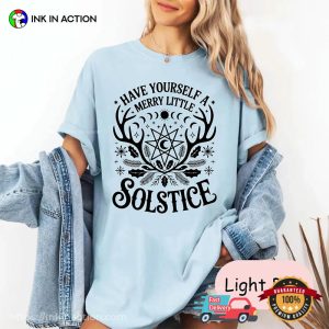 Merry Little Solstice, Happy Winter Solstice Comfort Colors Shirt