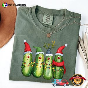 Merry Xmas Christmas Pickle Comfort Colors Shirt