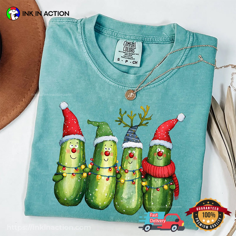 Merry Xmas Christmas Pickle Comfort Colors Shirt Merry Xmas Christmas Pickle Comfort Colors Shirt