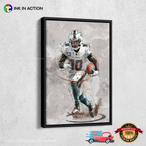 Miami Dolphins Tyreek Hill Fanart Wall Poster 2