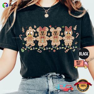 Mickey And Friends Christmas Gingerbread Comfort Colors Shirt