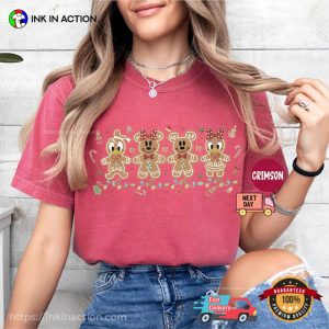 Mickey And Friends Christmas Gingerbread Comfort Colors Shirt