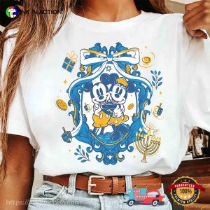 Mickey And Minnie Disney Hanukkah Comfort Colors Shirt