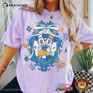 Mickey And Minnie Disney Hanukkah Comfort Colors Shirt 2