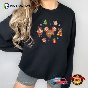 Mickey Minnie Christmas Gingerbread Cookies Graphic Shirt
