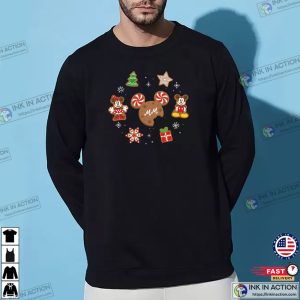 Mickey Minnie Christmas Gingerbread Cookies Graphic Shirt