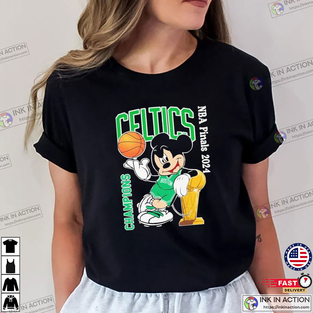Mickey Mouse Boston Celtics Basketball NBA Champions T-shirt