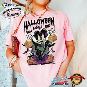 Mickey Vampire Halloween Will Never Die Comfort Colors Shirt