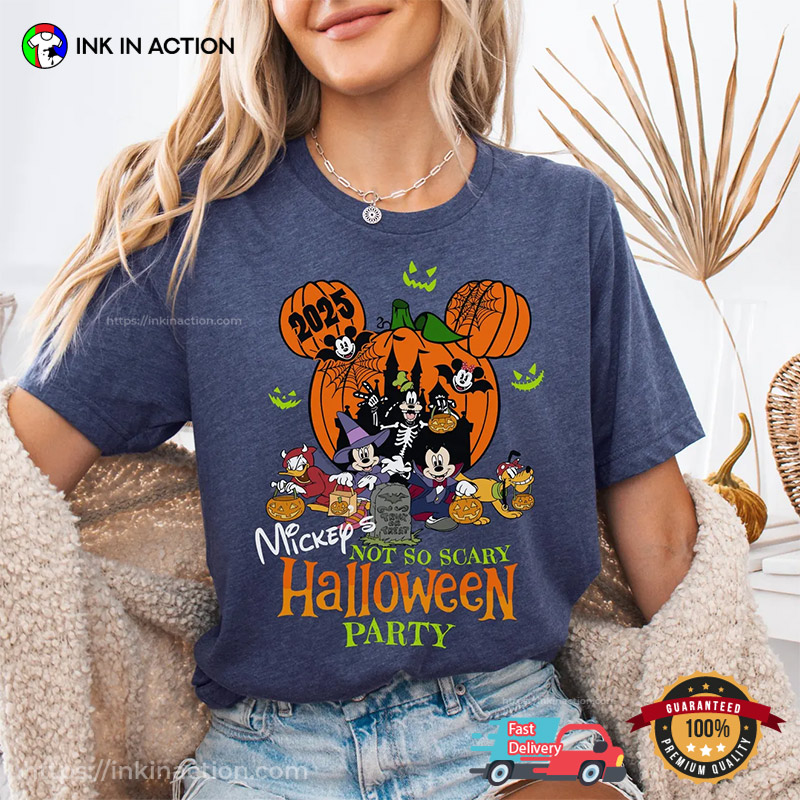 Mickey's Not So Scary Halloween Party 2025 Comfort Colors T-shirt Mickey's Not So Scary Halloween Party 2025 Comfort Colors T-shirt