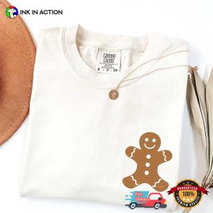 Minimalistic Original Gingerbread Christmas Comfort Colors Shirt 2 InkInAction.com
