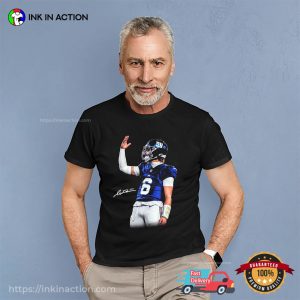 New York Giant Jaxson Dart Graphic Signature T shirt 3