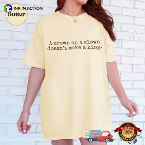 No Kings In America, Anti Trump Protest Statement Comfort Colors Shirt 2