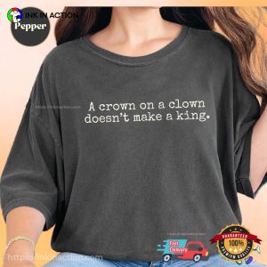 No Kings In America, Anti Trump Protest Statement Comfort Colors Shirt