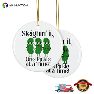 One Pickle At A Time Xmas Ornament
