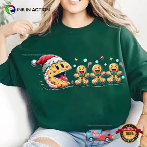 Pacman Gingerbread Funny Christmas Shirt