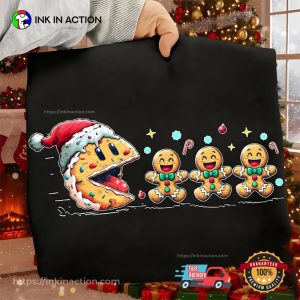 Pacman Gingerbread Funny Christmas Shirt