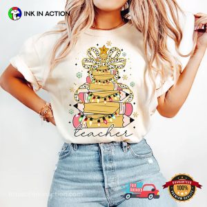 Pencil Tree Teacher, Teacher Christmas T-shirt