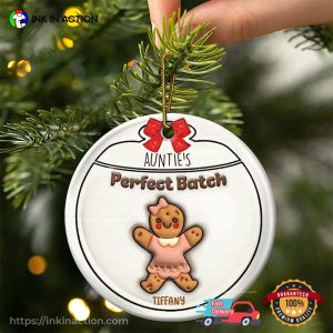 Personalized Christmas Gingerbread Cookies Grandmie’s Perfect Patch Ornament