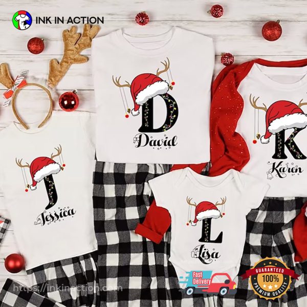 Personalized Family Christmas T Shirt 2 InkInAction.com 600x600