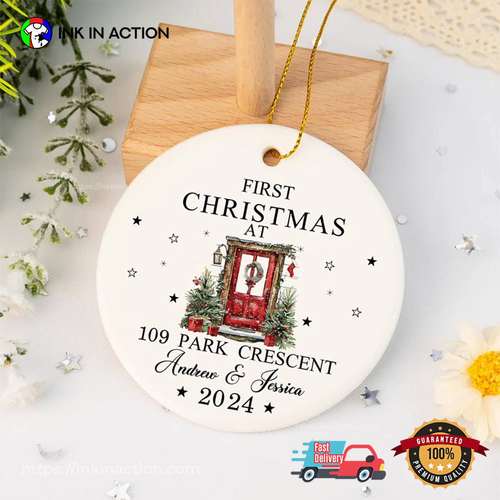 Personalized First Christmas In Our New Home Ornament Personalized First Christmas In Our New Home Ornament