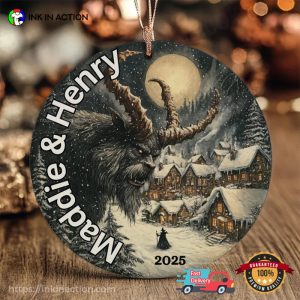 Personalized Krampus Is Coming To Town 2025 Christmas Ornament