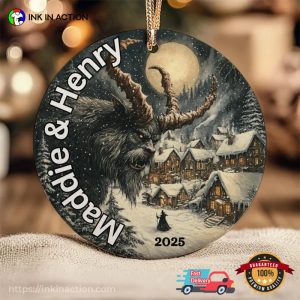 Personalized Krampus Is Coming To Town 2025 Christmas Ornament