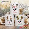 Personalized Red-Nosed Reindeer Christmas Mug