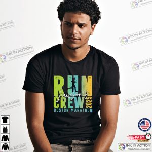 Personalized Run Crew 2025 Boston Marathon T-shirt