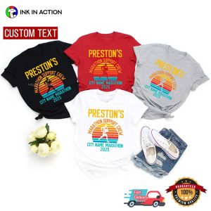 Personalized Running Team, Marathon Support Crew 2025 Shirt