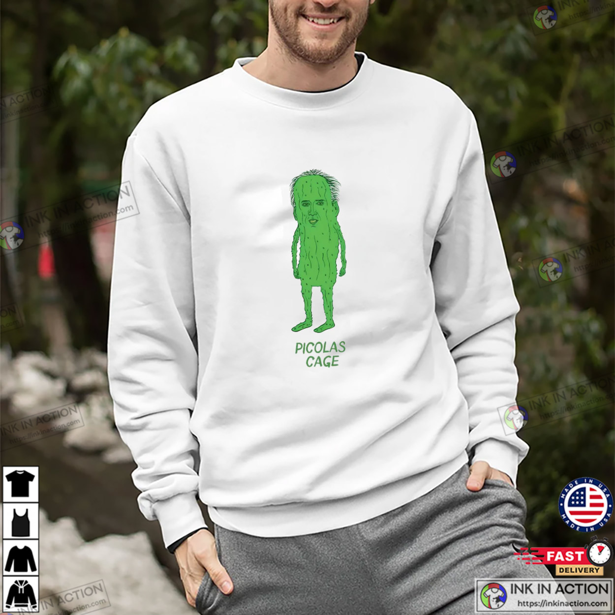 Picolas Cage Pickle Man Funny Shirt Picolas Cage Pickle Man Funny Shirt