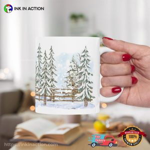 Pine Tree Winter Scene Coffee Mug